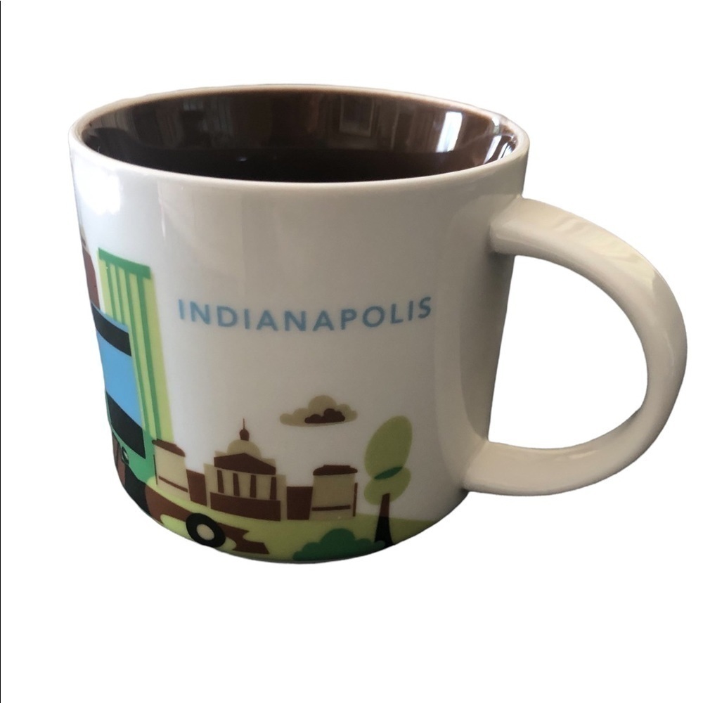 Starbucks Indianapolis You Are Here Collection Coffee Mug Double Sided 2015 14Oz